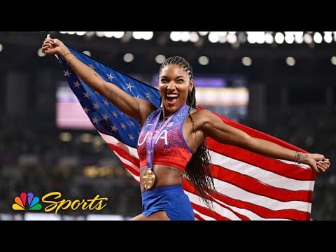 Tara Davis-Woodhall jumps to WORLD LEAD for GOLD in women's long jump | NBC Sports
