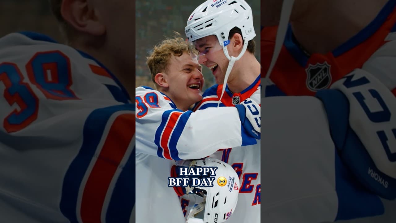 Happy best friends day from the best of friends 🫶 #nyr #hockey #bestfriend