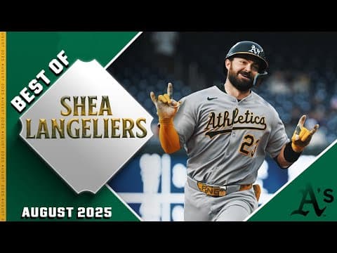 AL Player of the Month! Shea Langeliers puts the power on display in August 💪 (11 HR, 22 RBI!)