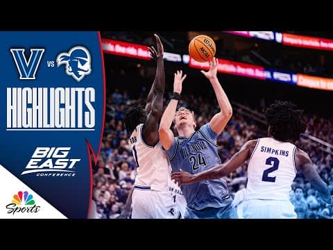 Villanova vs. Seton Hall | COLLEGE BASKETBALL HIGHLIGHTS | 12/23/25 | NBC Sports