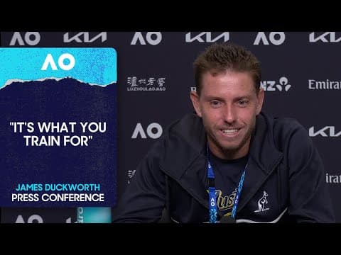 James Duckworth Press Conference | Australian Open 2026 First Round