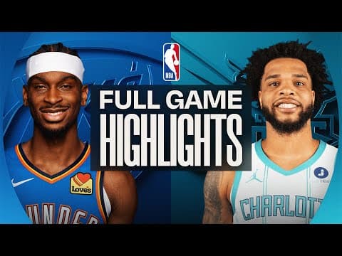 THUNDER at HORNETS | FULL GAME HIGHLIGHTS | November 15, 2025