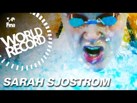 World Record - Sarah Sjostrom | 100m Butterfly | Doha 2014