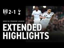 LONDON DERBY DELIGHT | VICTORY OVER SPURS | FULHAM 2-1 TOTTENHAM HOTSPUR