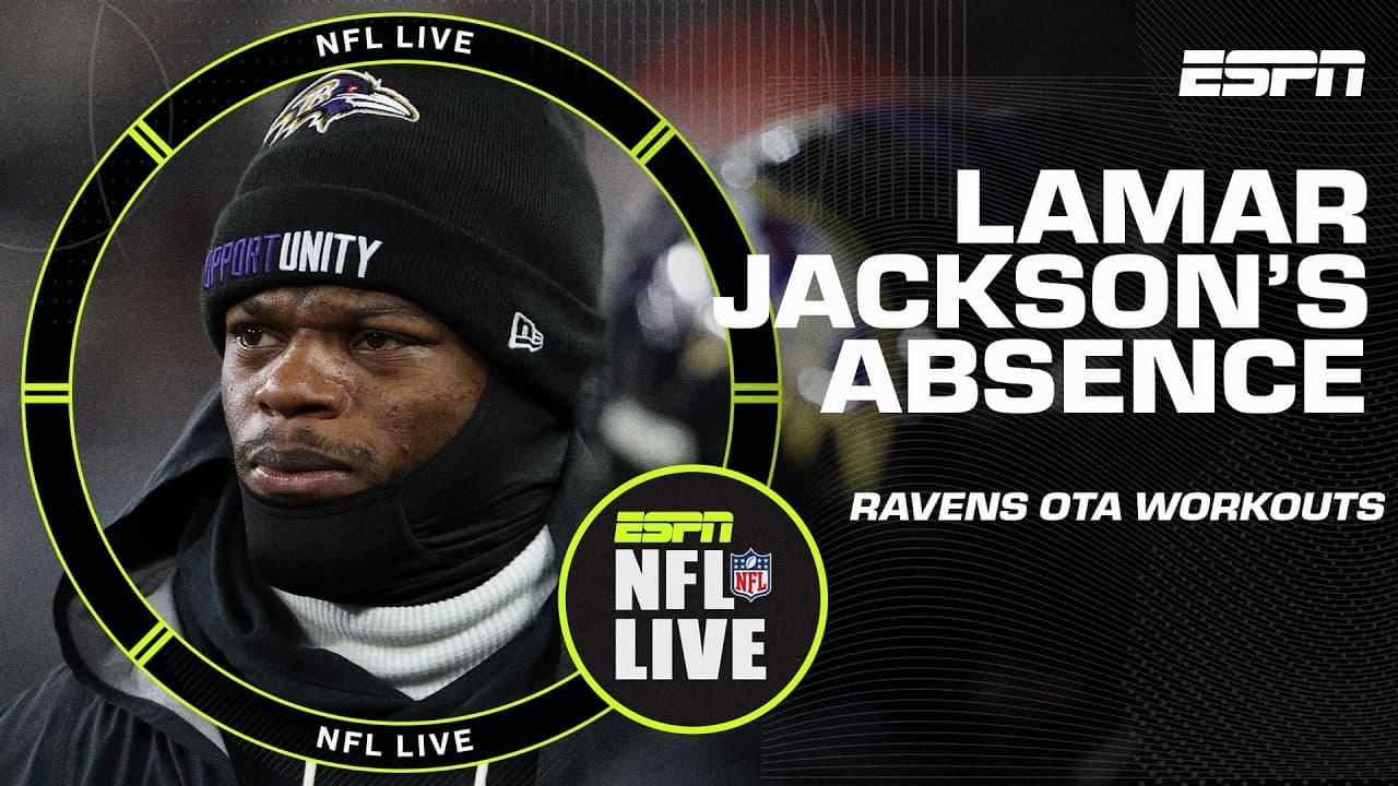 Lamar Jackson ABSENT from Ravens OTA workouts 😯 + Deshaun Watson-Shedeur Sanders battle 👀 | NFL Live