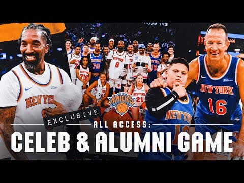 JR Smith and The Rizzler GO OFF at the alumni & celebrity game | Knicks All-Access