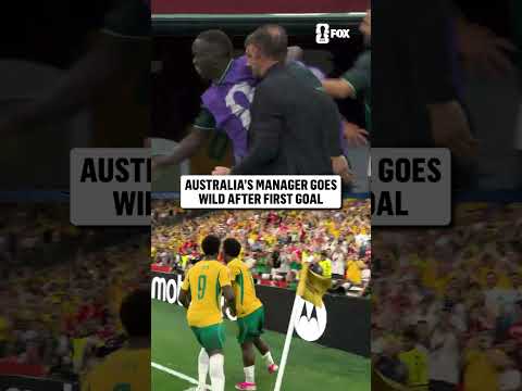 Tony Popovic was HYPED after Australia found the breakthrough 🇦🇺