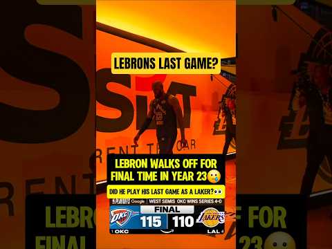 Could this be LeBrons LAST NBA GAME?😮