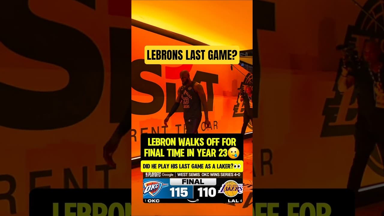 Could this be LeBrons LAST NBA GAME?😮