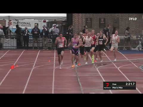 Geordie Beamish Has CRAZY Kick To Win 2025 Penn Relays Professional Men's Mile