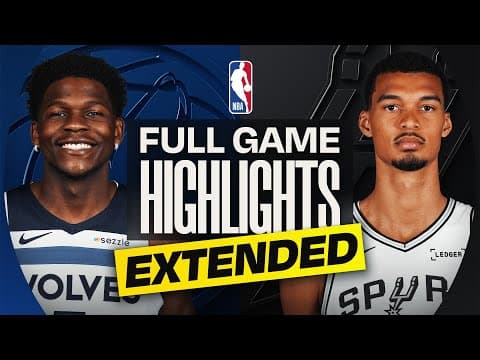 EXTENDED: TIMBERWOLVES at SPURS | FULL GAME HIGHLIGHTS | January 17, 2026