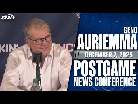 Geno Auriemma on Sue Bird's jersey retirement, UConn's win over DePaul