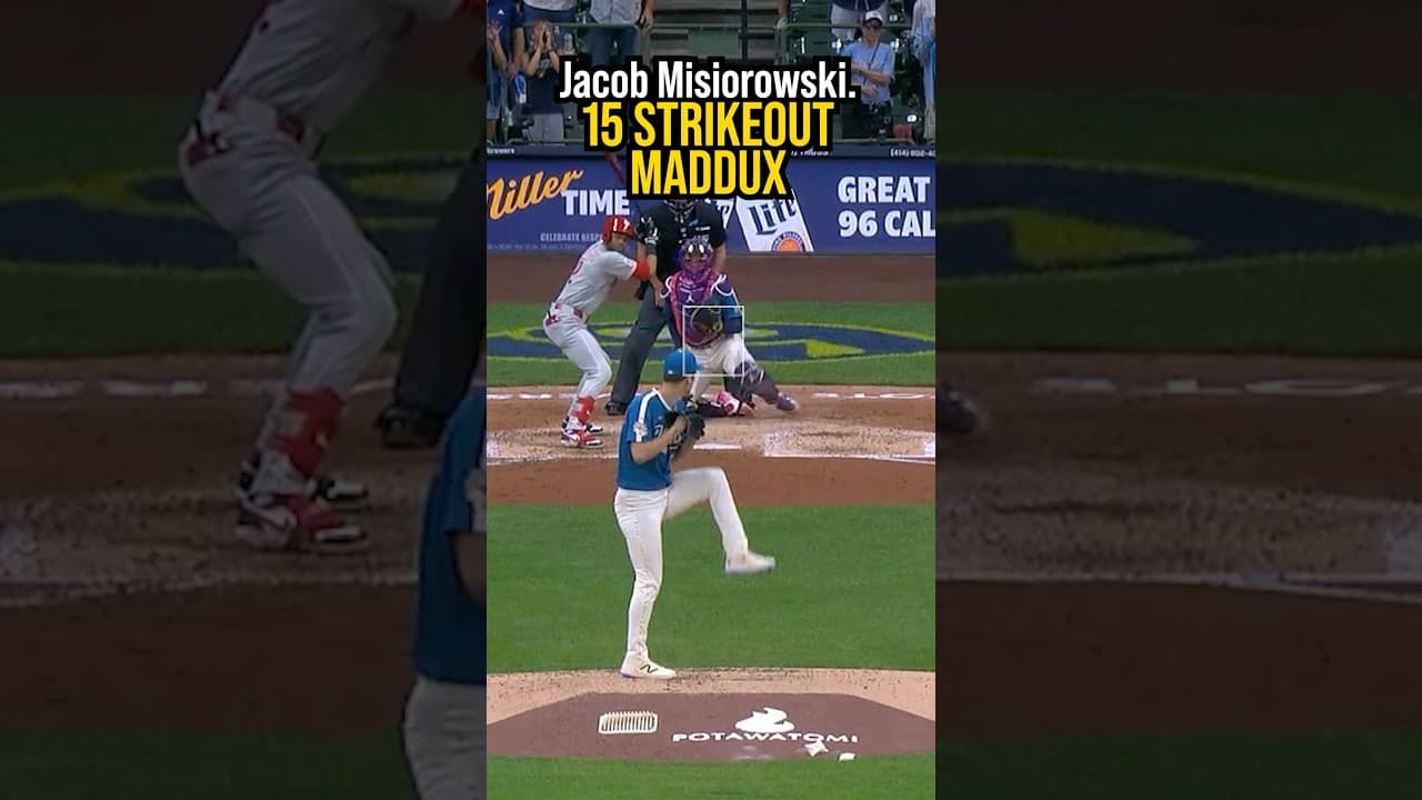 Jacob Misiorowski. 15 STRIKEOUT MADDUX. 😳9 innings, 0 runs, 15Ks, 1 hit. 0 BBs.