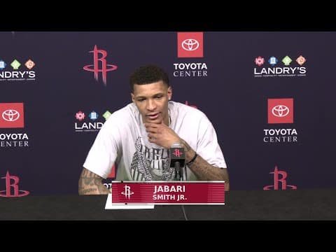 Postgame Press Conference by Jabari Smith Jr. vs Portland Trailblazers