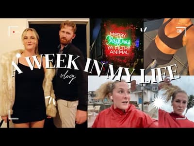 WEEK IN MY LIFE: living with my bf, rainy running, Athleta Haul, & christmas events!