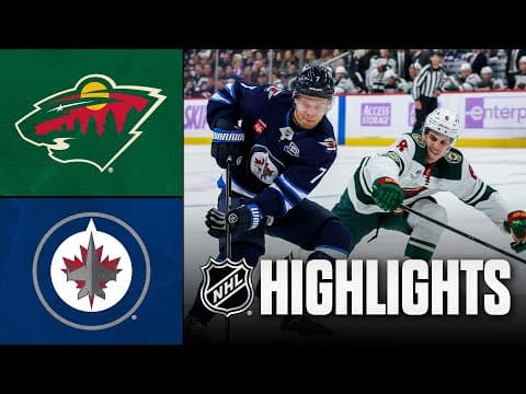 NHL Highlights | Wild vs. Jets | November 23, 2025