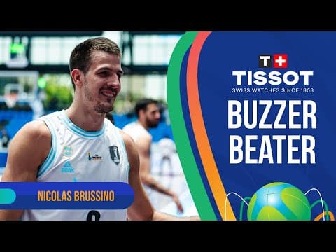Nicolas Brussino drops the dagger! | 🚨 TISSOT Buzzer Beater | ARG 🇦🇷 vs COL 🇨🇴 | FIBA AmeriCup 2025