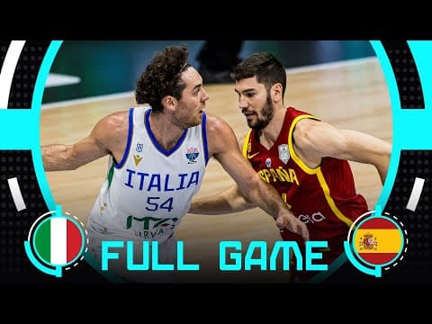 Group Phase | Italy v Spain | Full Basketball Game | FIBA EuroBasket 2025