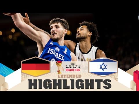 Germany 🇩🇪 v Israel 🇮🇱 | Highlights | FIBA Basketball World Cup 2027 European Qualifiers