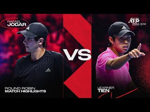 Rafael Jodar vs Learner Tien Highlights | 2025 Next Gen ATP Finals