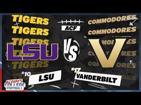 Greg McElroy's FULL PREVIEW of LSU vs. Vanderbilt | Always College Football
