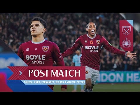 "What a Game" | Soucek, Nuno, Fernandes & More | Post Match Reactions | West Ham 3-2 Burnley