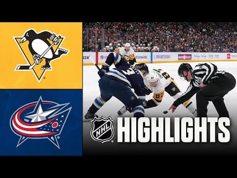 Penguins vs. Blue Jackets | NHL Highlights | January 04, 2026