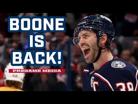 BOONE IS BACK! 💥 Boone Jenner Returns to the Lineup TONIGHT vs. the Senators! | Pregame Media