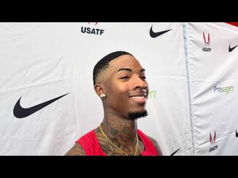 Jordan Anthony wins 60m heat, brushes off Noah Lyles championship belt talk