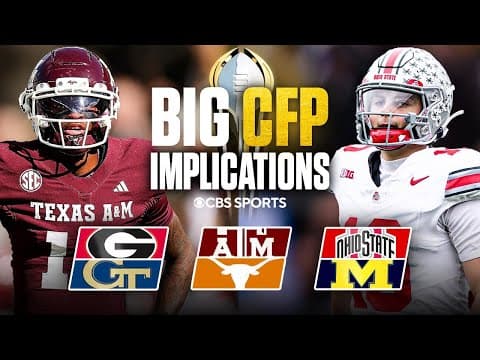 College Football Week 14 Preview: Georgia-Georgia Tech, Texas A&M-Texas, Ohio State-Michigan & MORE