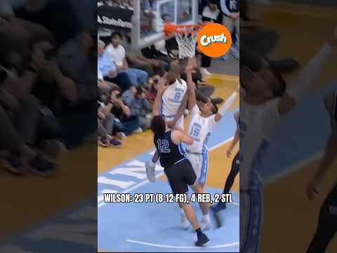 Caleb put on a CLINIC over No. 4 Duke 😤#unctarheels #uncbasketball #calebwilson #basketball