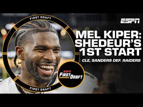 ⌚️Mel Kiper breaks down Shedeur Sanders' 1st NFL start⌚️ | First Draft🏈