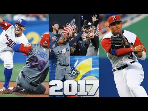 The BEST moments and plays of the 2017 World Baseball Classic! (Team USA wins the championship 🇺🇸)