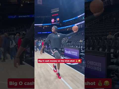 Pregame OO is the best vibes #nba #hawks #onyekaokongwu #trickshots