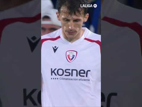 Celebración de Ante Budimir tras su gol en el #LevanteUDOsasuna