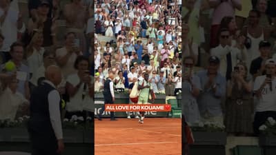 Well played, Moise. We can’t wait to see what’s next. ❤️ #rolandgarros #sports #tennis #france