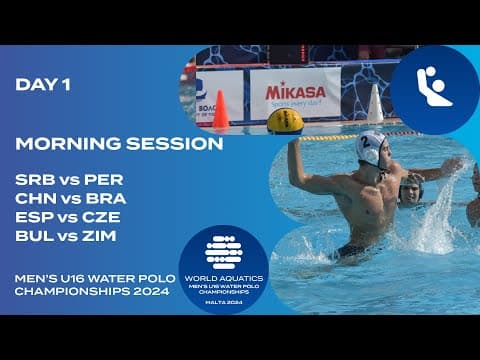 Morning Session | Pool A | Day 1 | World Aquatics Men’s U16 Water Polo Championships 2024