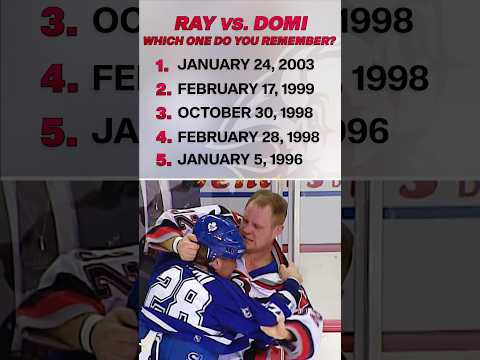 Rob Ray vs Tie Domi fights were unmatched! 😤 #nhl #fight #buffalosabres