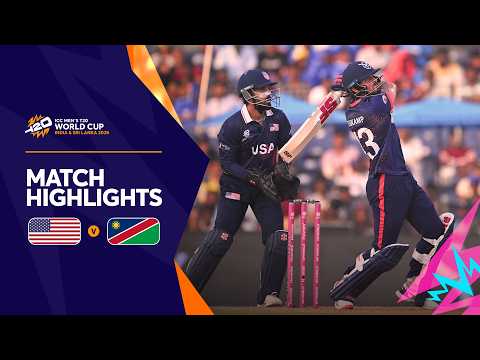 USA v Namibia | Match Highlights | T20WC 2026