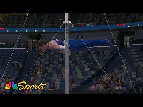 Brody Malone bounces back from high bars disappointment in New Orleans | NBC Sports