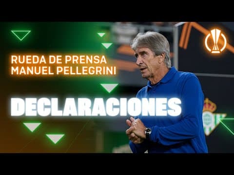 Rueda de prensa de Manuel Pellegrini tras el #RealBetisOL 🗣🎙 | Real BETIS Balompié