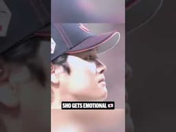 Shohei Ohtani getting emotional during Japan’s national anthem 🥹