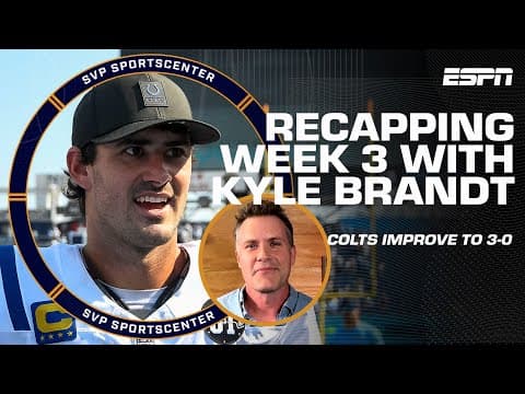 Kyle Brandt says the Colts being 3-0 is ‘the coolest story of September’ | SC with SVP