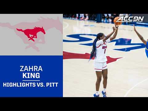 SMU Guard Zahra King Highlights vs. Pitt