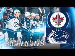Vancouver Canucks vs. Winnipeg Jets - Game Highlights