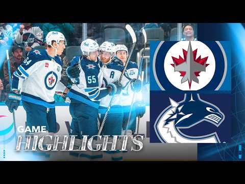 Vancouver Canucks vs. Winnipeg Jets - Game Highlights