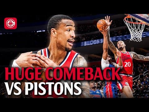 19 Point Comeback Win Over Pistons 😤