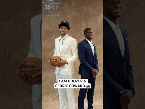 Cedric Coward and Cam Boozers new teammate portraits