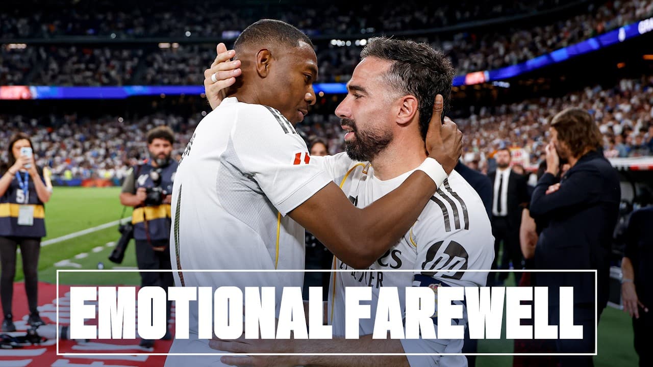 🥹 Carvajal & Alaba's TEARFUL Real Madrid farewell at Bernabéu
