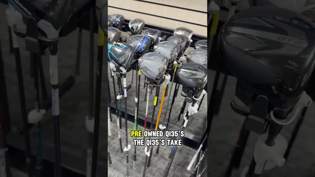 The used driver wall at Golf Galaxy tells you everything you need to know
